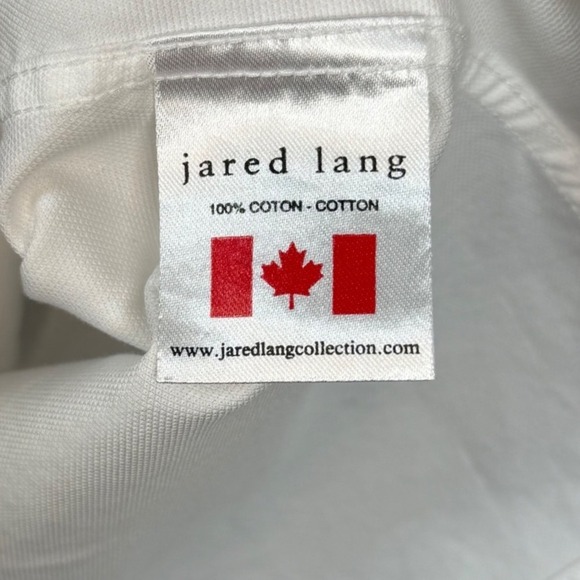 Jared Lang Men's Short Sleeve, Fitted, Pink Plaid Accent Cuff Sleeves, Size L - Picture 8 of 9